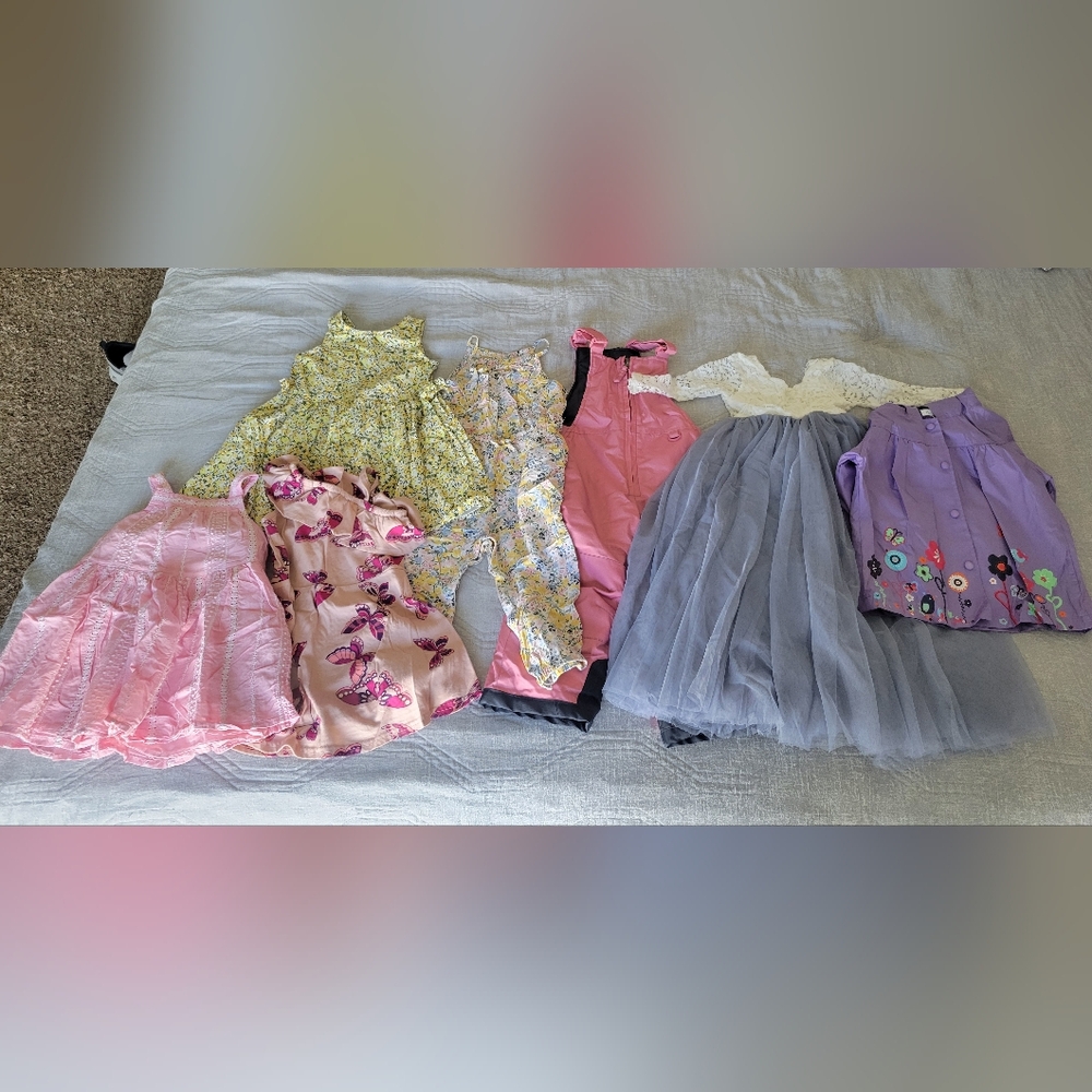 7 Piece Bundle 2T Girl Clothing